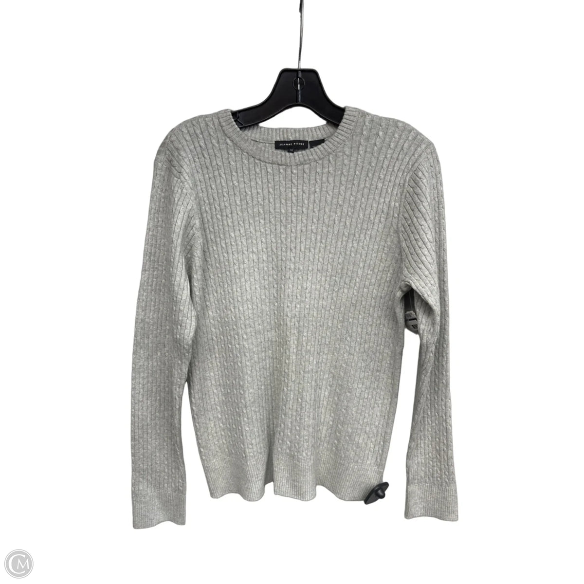 Sweater By Jeanne Pierre In Grey, Size: M