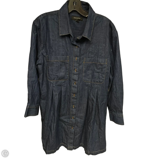 Dress Casual Short By Banana Republic In Blue Denim, Size: M