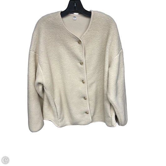 Jacket Faux Fur & Sherpa By Uniqlo In Beige, Size: Xl