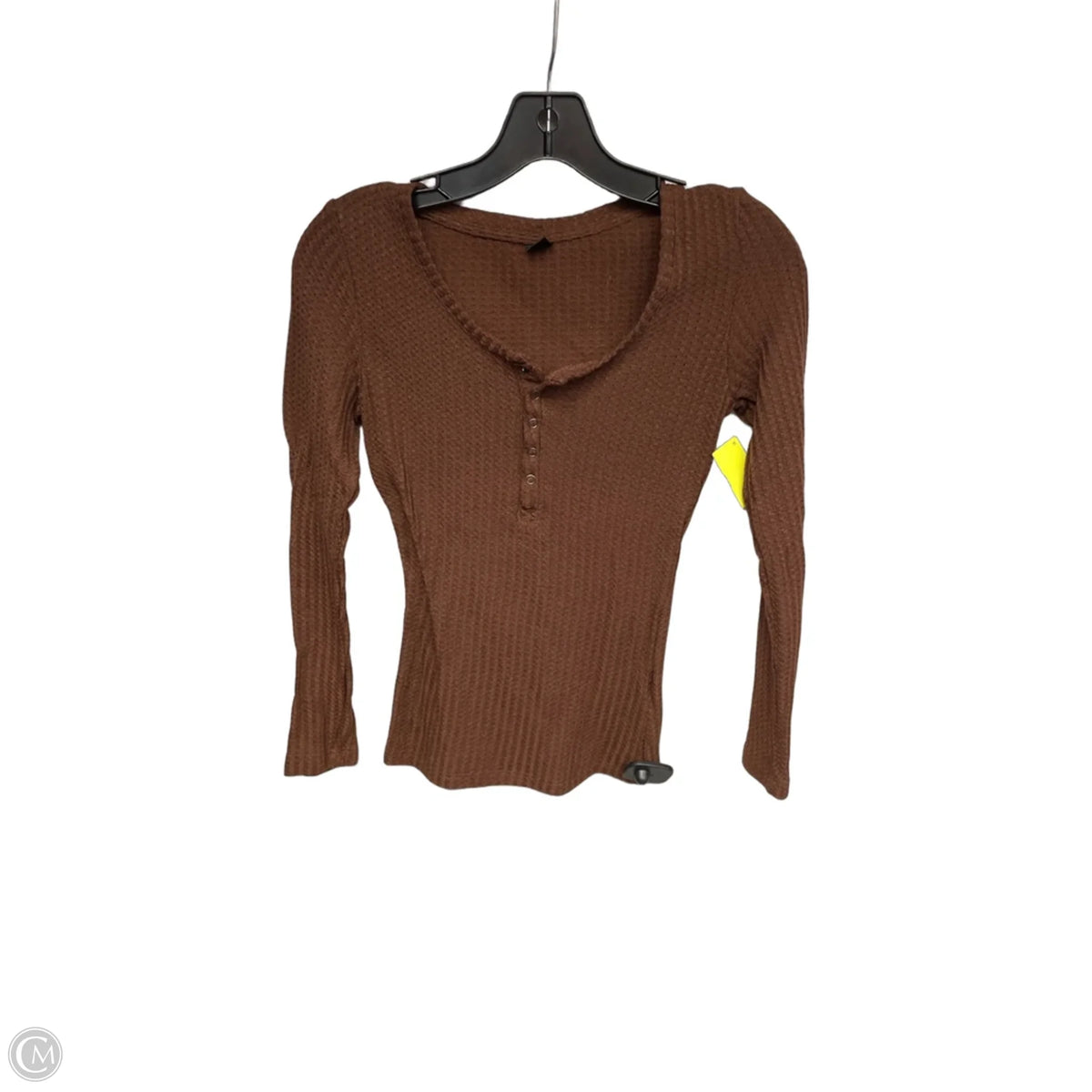 Top Long Sleeve By Shein In Brown, Size: S