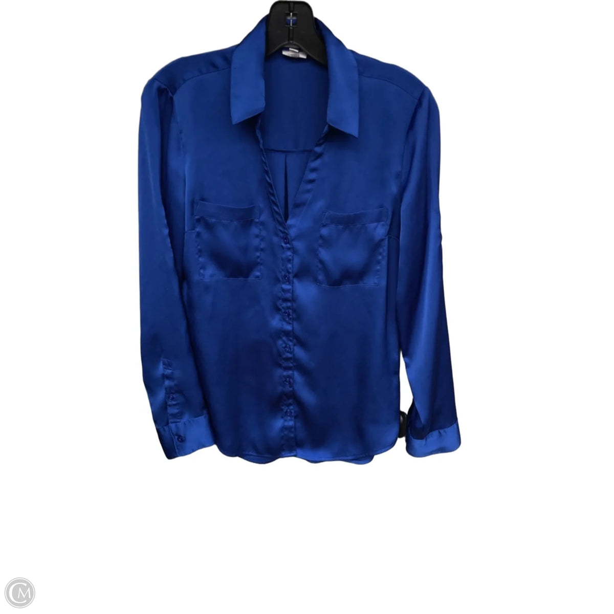 Top Long Sleeve By Express In Blue, Size: S