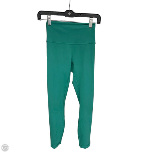 Athletic Leggings By Lululemon In Green, Size: 4