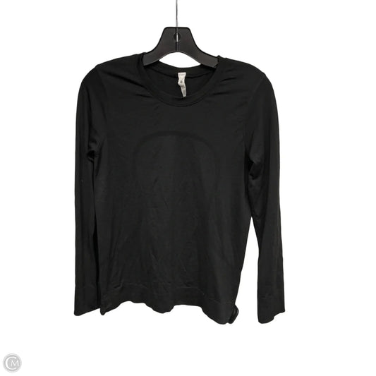 Athletic Top Long Sleeve Crewneck By Lululemon In Black, Size: 4