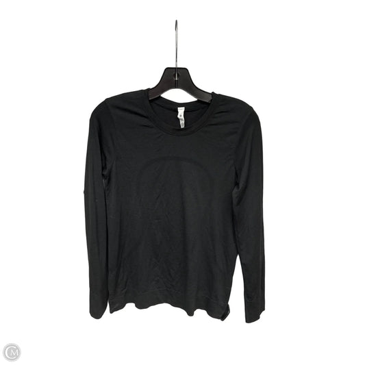Athletic Top Long Sleeve Crewneck By Lululemon In Black, Size: 4