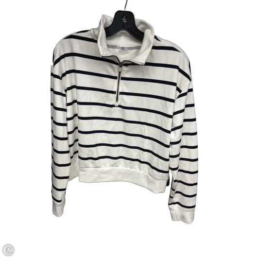 Sweatshirt Collar By Danskin In Black & White, Size: S