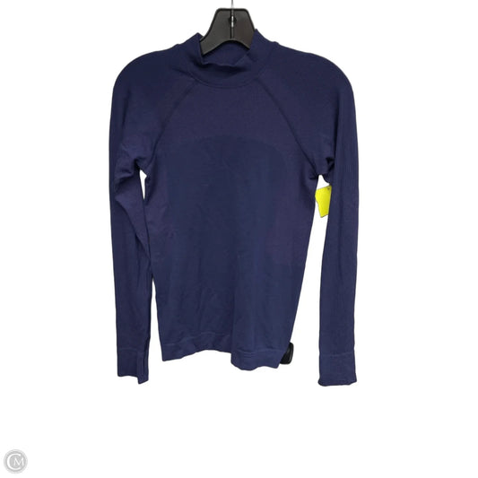 Athletic Top Long Sleeve Crewneck By Lululemon In Blue, Size: S