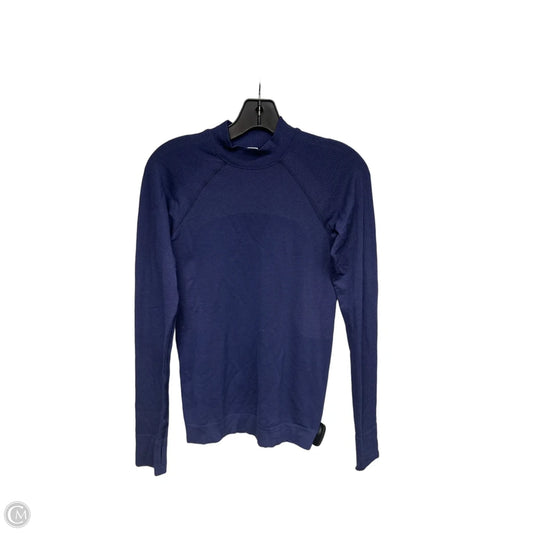 Athletic Top Long Sleeve Crewneck By Lululemon In Blue, Size: S