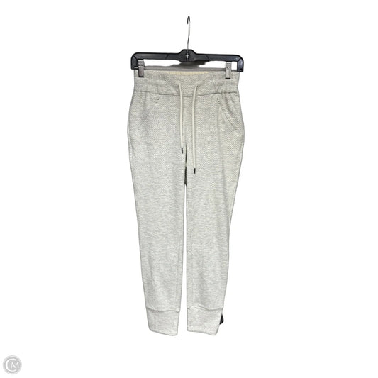 Athletic Pants By 7diamonds In Cream, Size: Xs