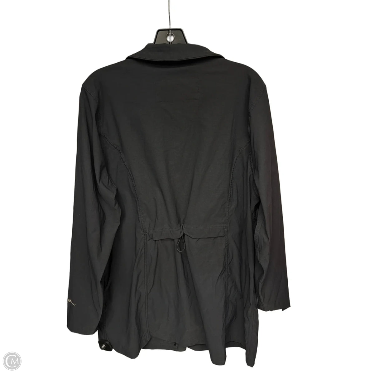 Jacket Windbreaker By Eddie Bauer In Black, Size: 1x