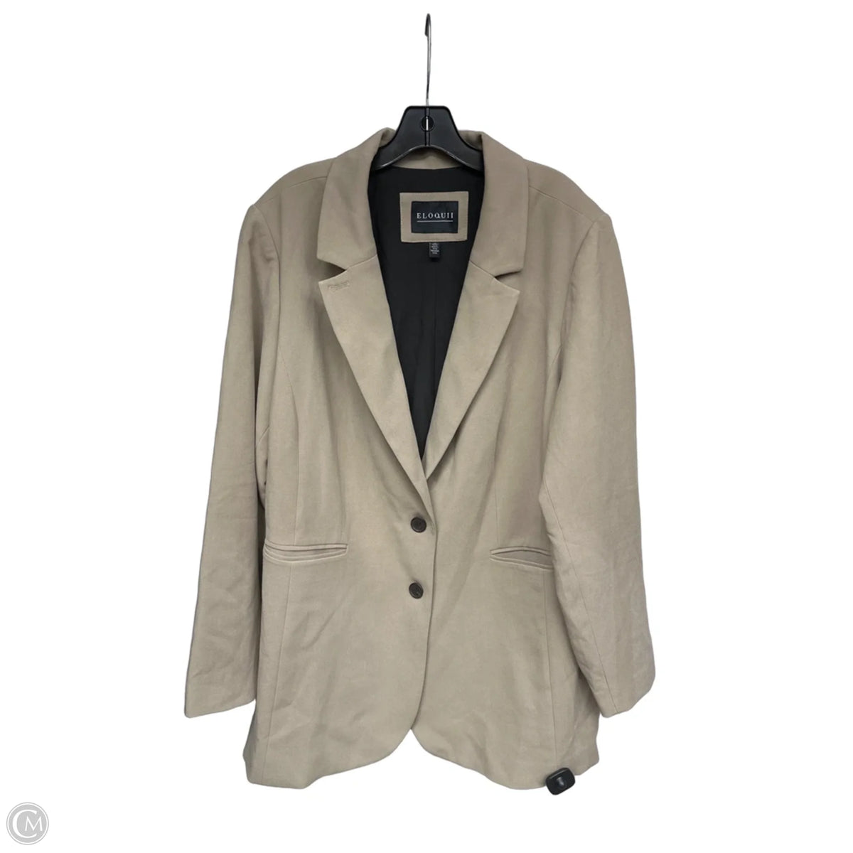 Blazer By Eloquii In Tan, Size: 2x