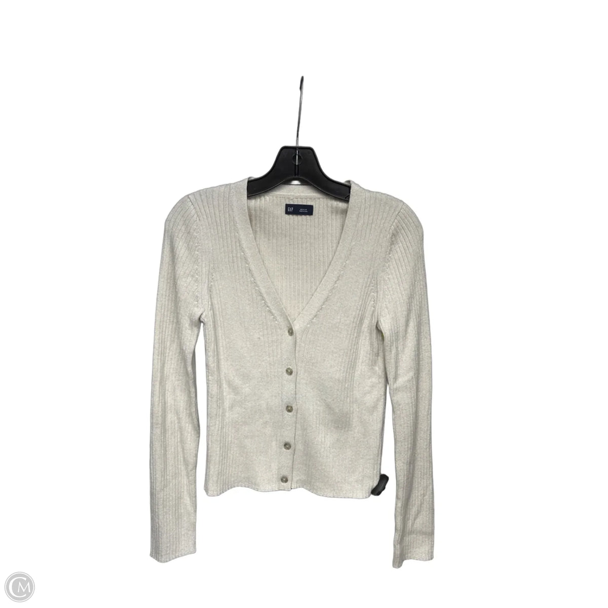 Top Long Sleeve By Gap In Cream, Size: M