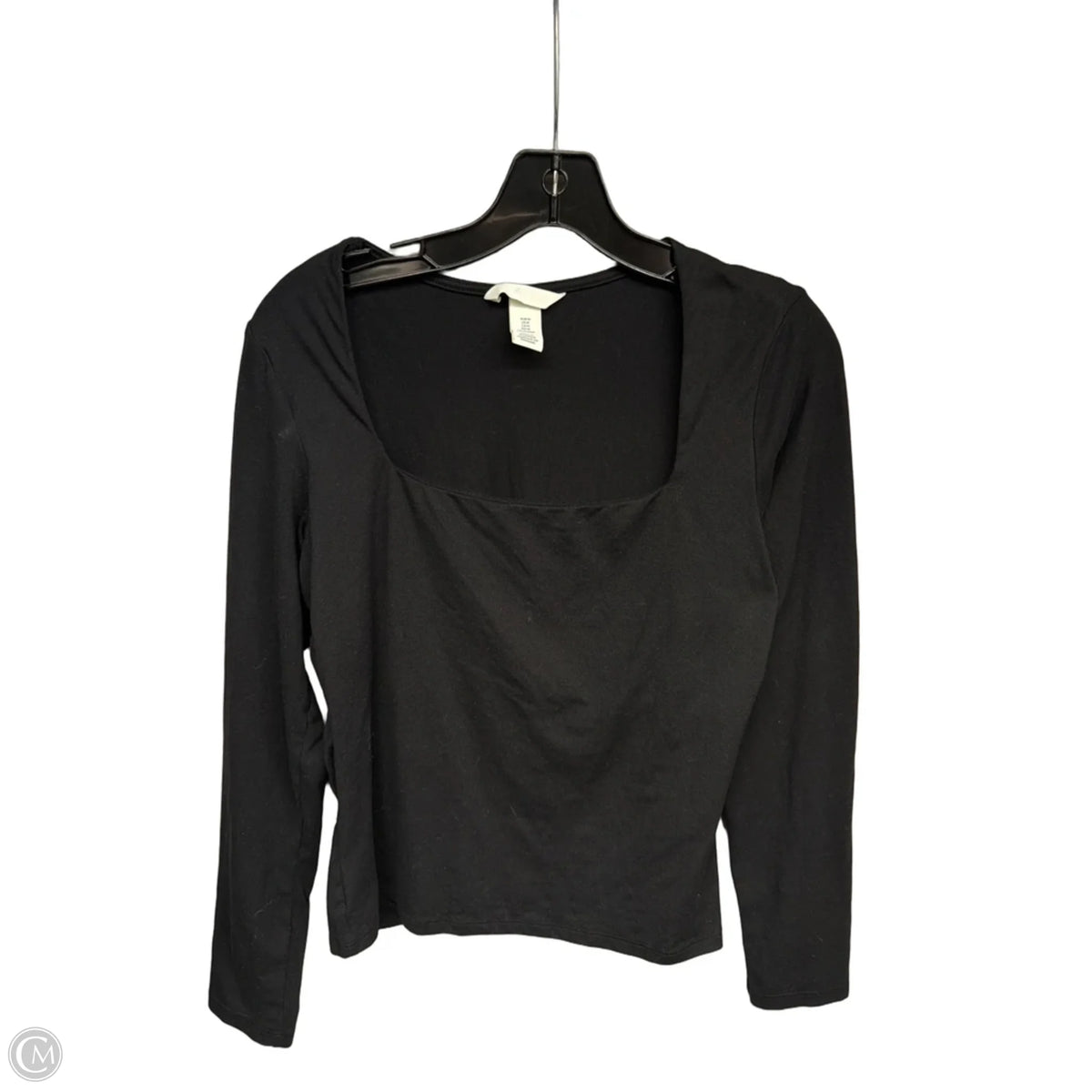 Top Long Sleeve Basic By H&m In Black, Size: M