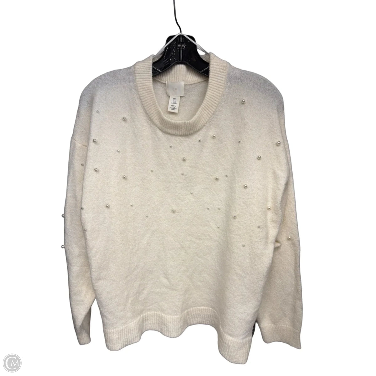 Sweater By H&m In Cream, Size: M