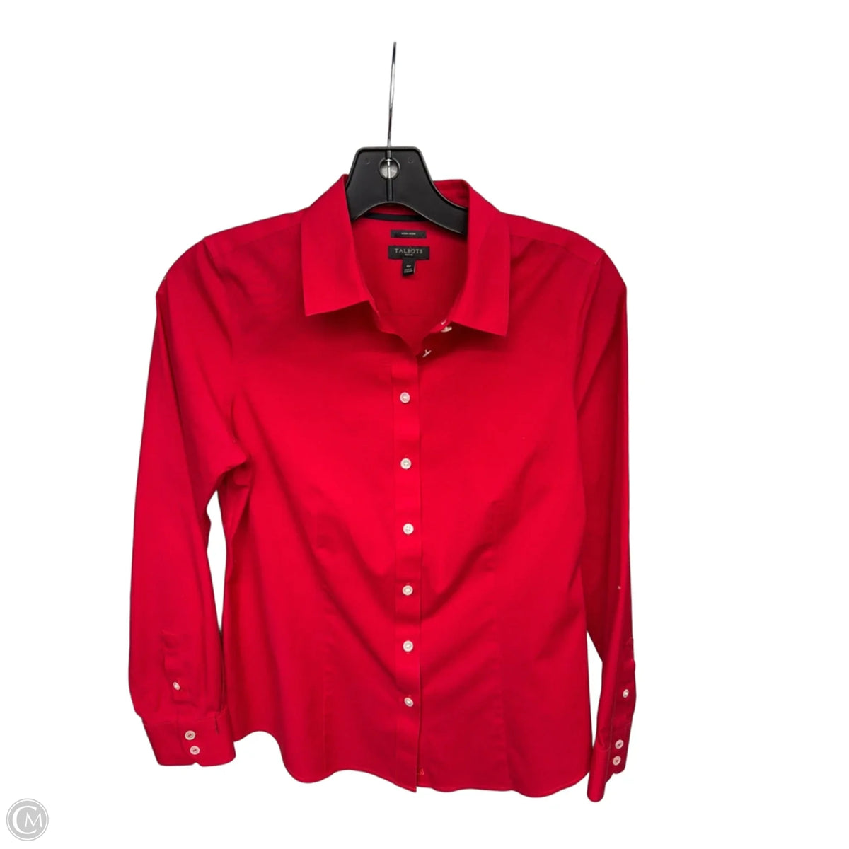 Top Long Sleeve By Talbots In Red, Size: 4p