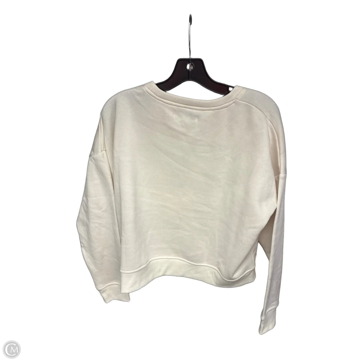 Sweatshirt Crewneck By Rae Dunn In Cream, Size: M