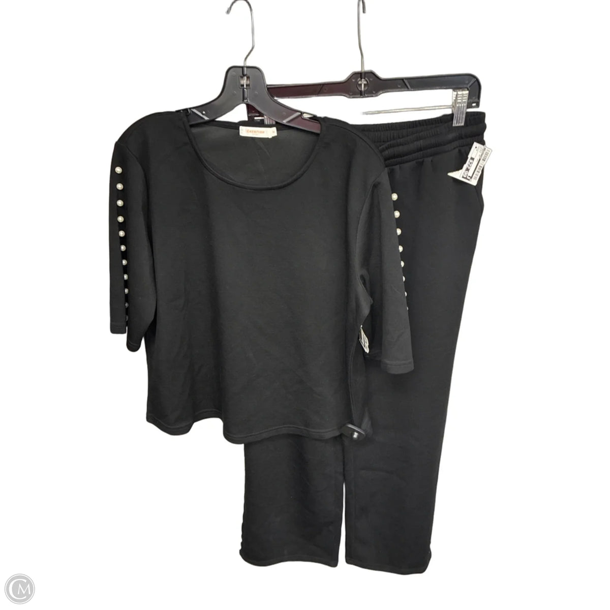 Pants Set 2pc By Creation In Black, Size: M