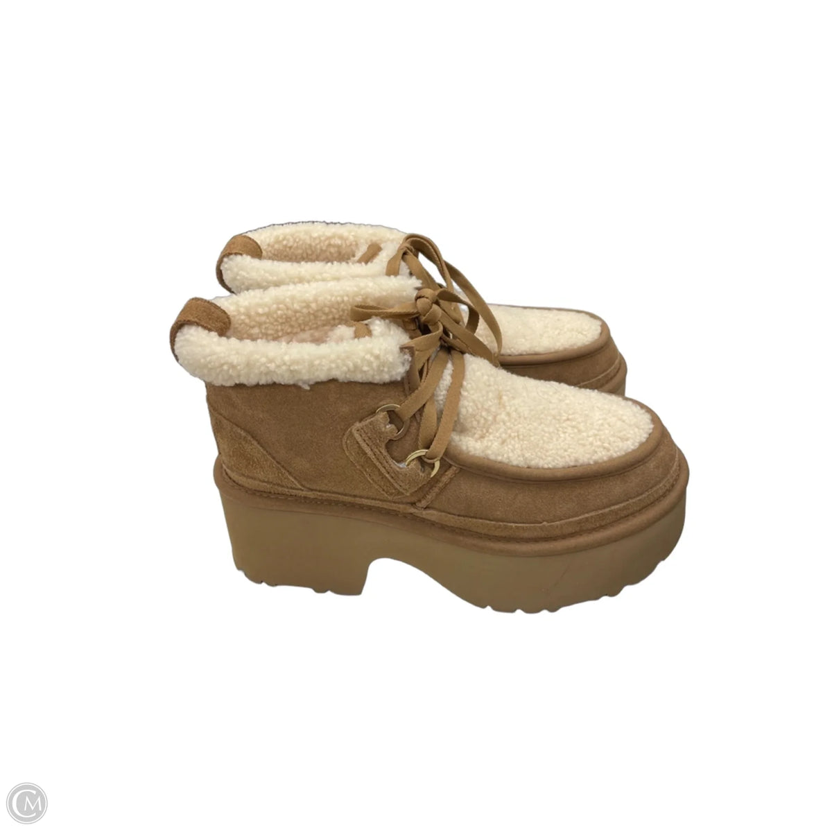 Boots Designer By Ugg In Brown, Size: 8