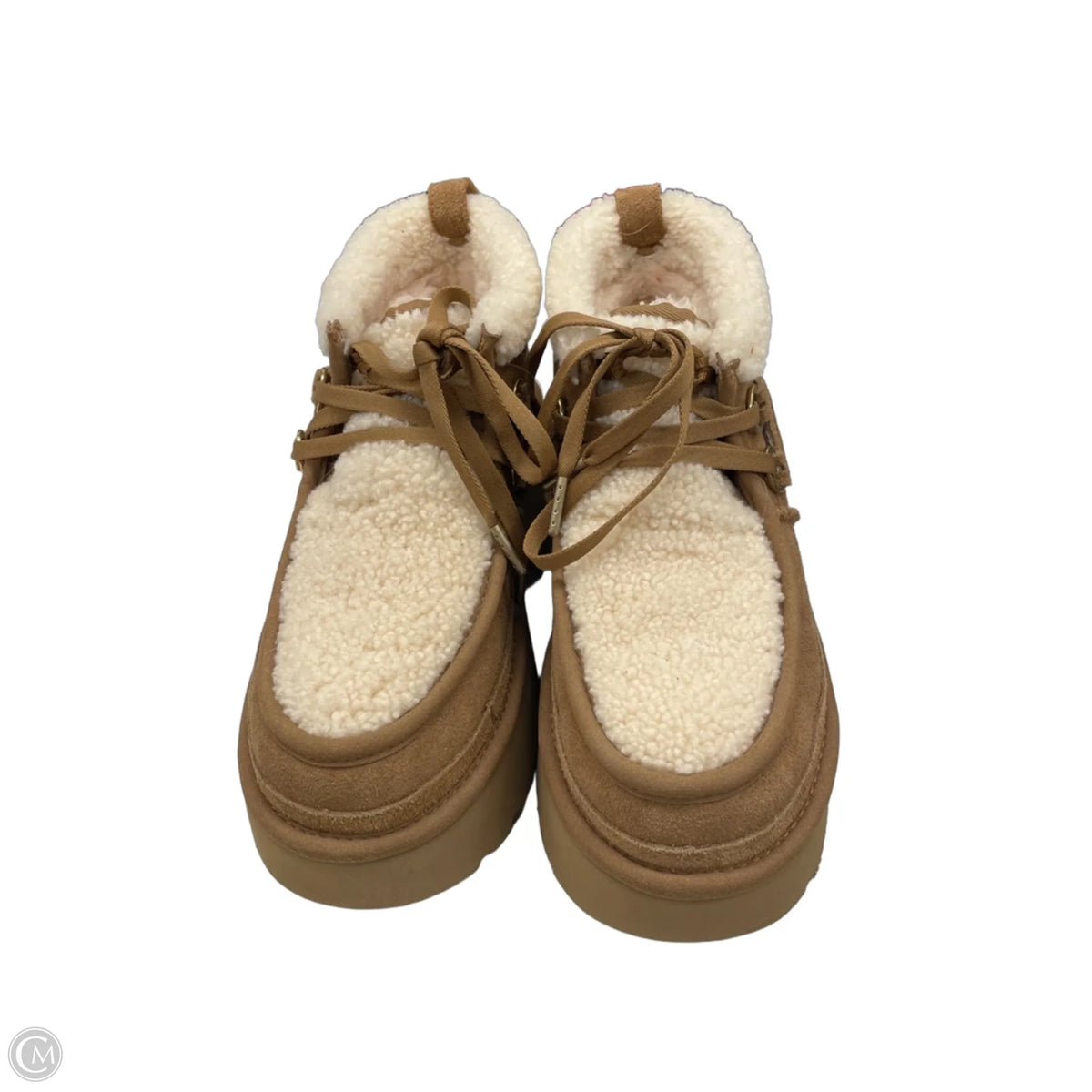 Boots Designer By Ugg In Brown, Size: 8