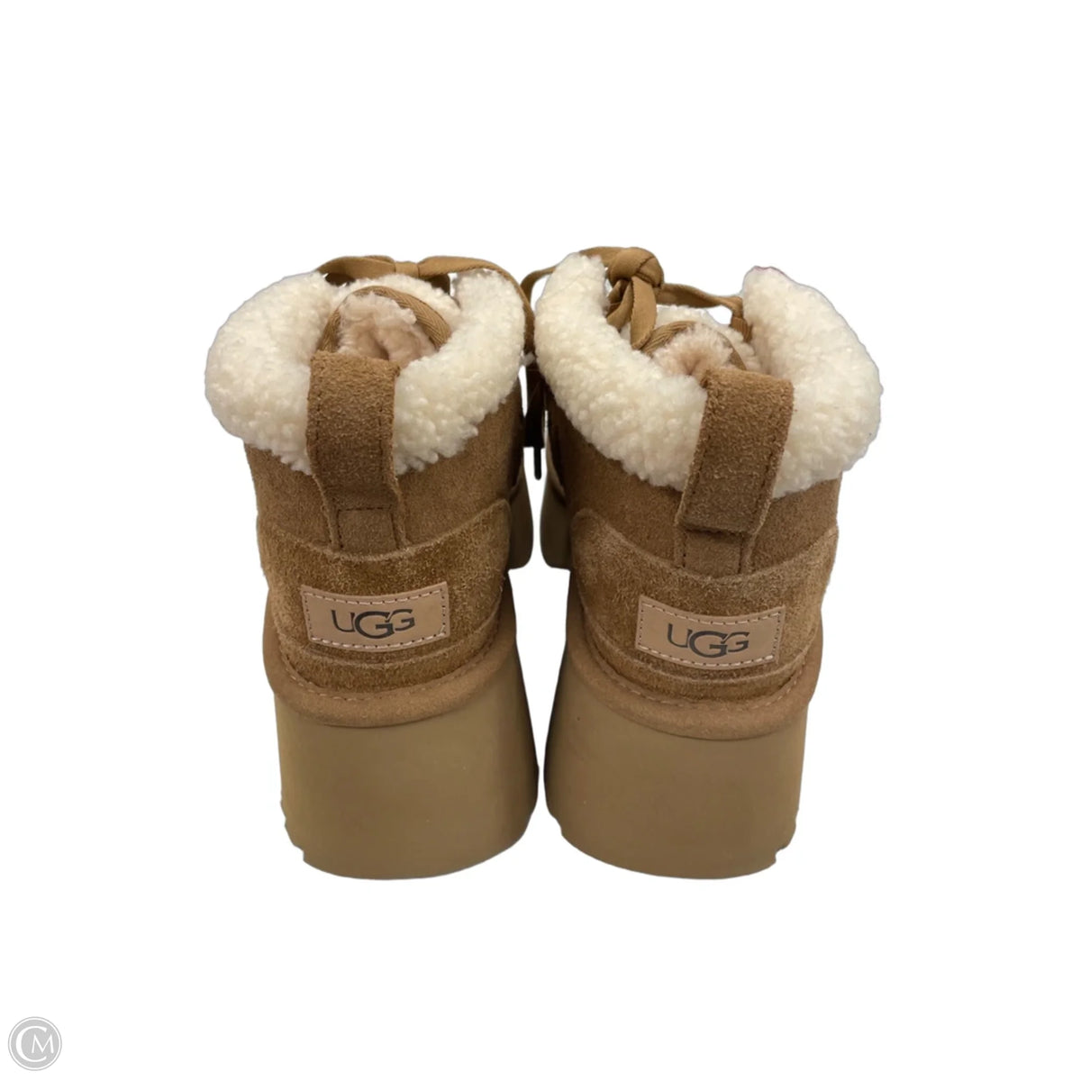Boots Designer By Ugg In Brown, Size: 8