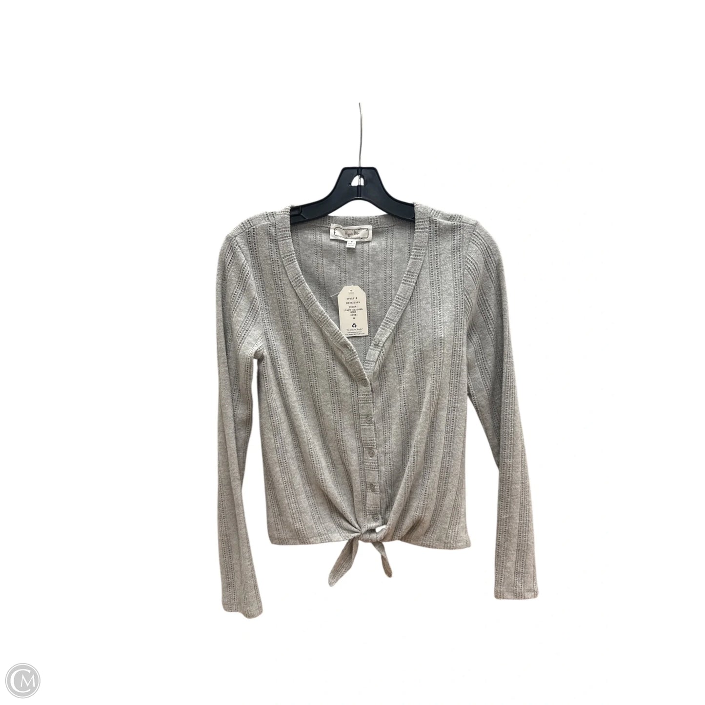 Top Long Sleeve By Hippie Rose In Grey, Size: M