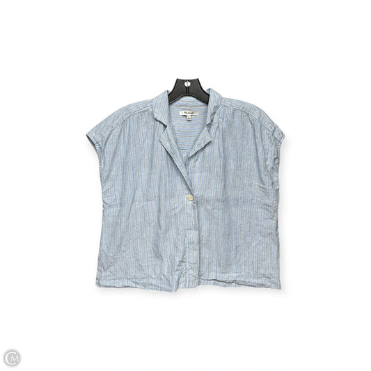 Top Short Sleeve By Madewell In Blue, Size: S