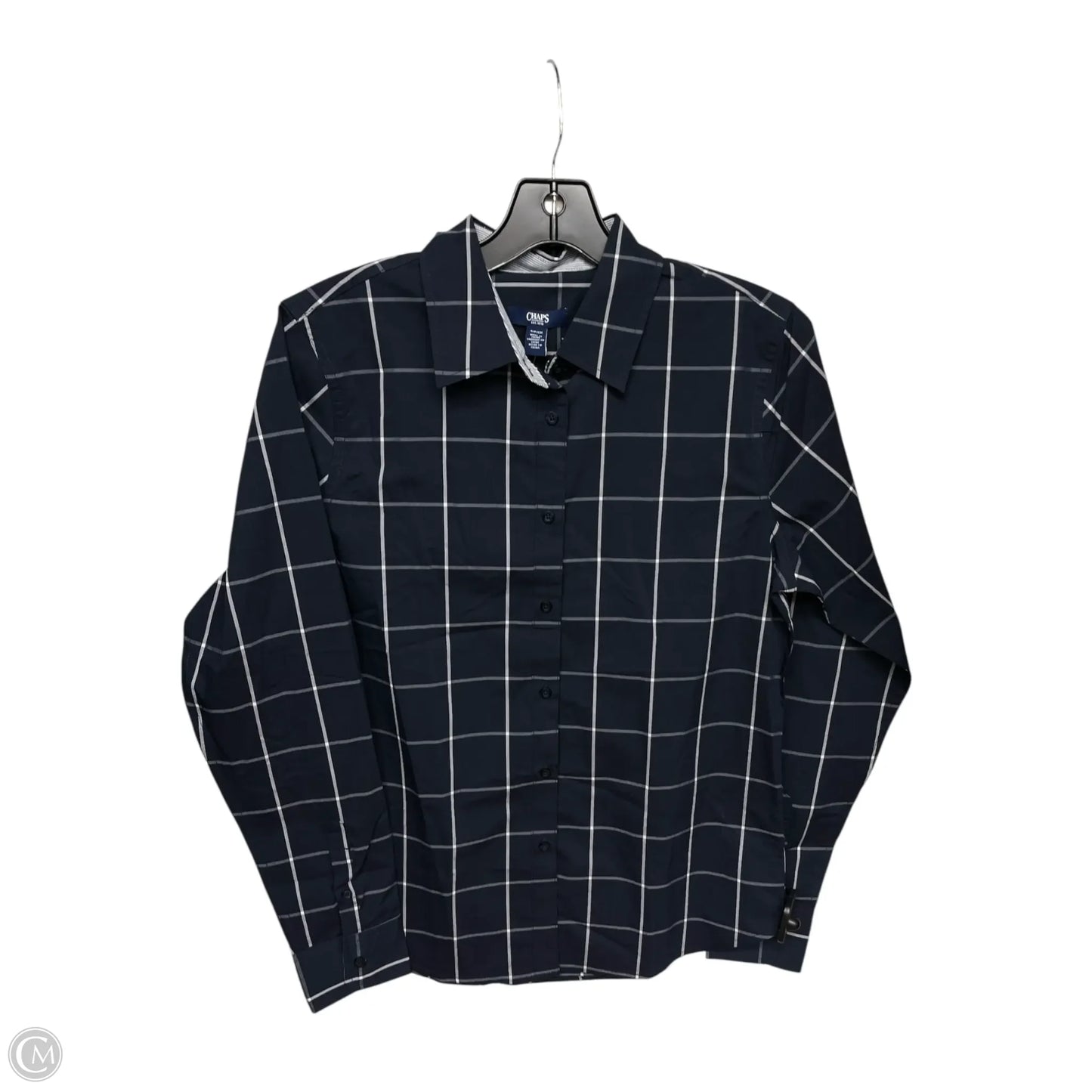 Top Long Sleeve By Chaps In Navy, Size: Sp