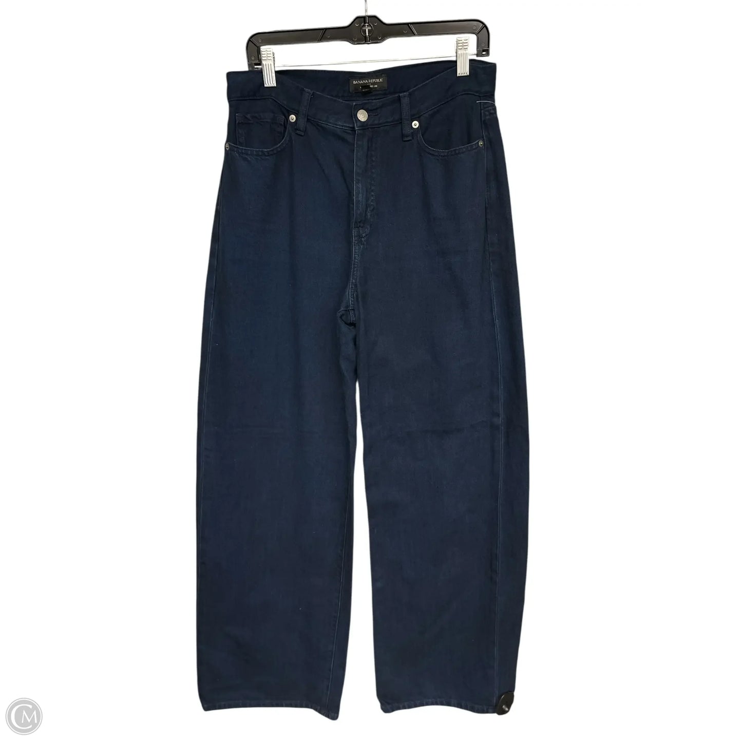 Jeans Wide Leg By Banana Republic In Blue Denim, Size: 6