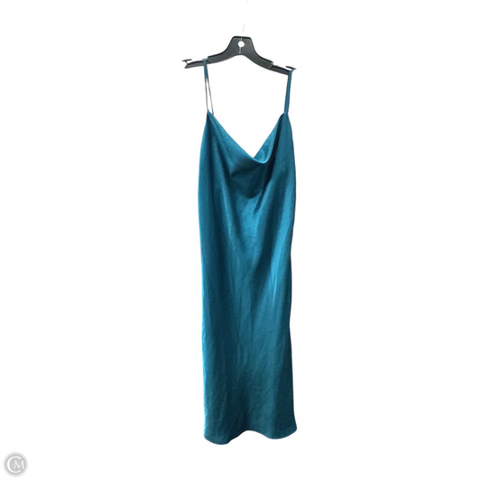 Dress Party Midi By Clothes Mentor In Blue, Size: L