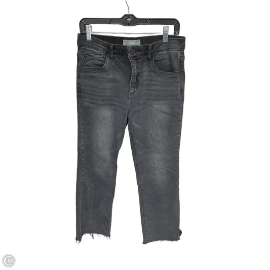Jeans Straight By Wit & Wisdom In Black Denim, Size: 8
