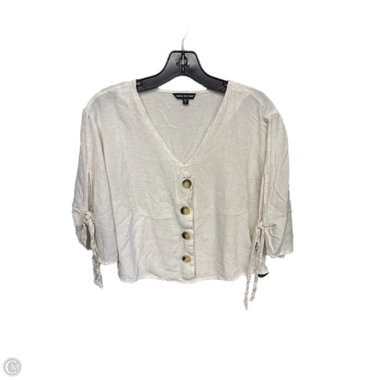 Top 3/4 Sleeve By Unique Spectrum In Beige, Size: S