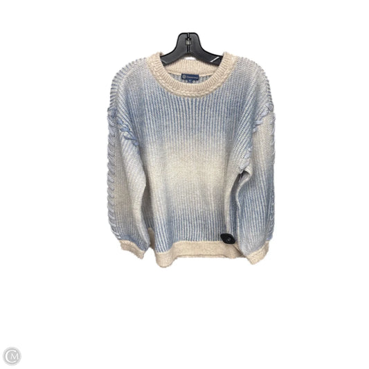 Sweater By Democracy In Blue & Cream, Size: M