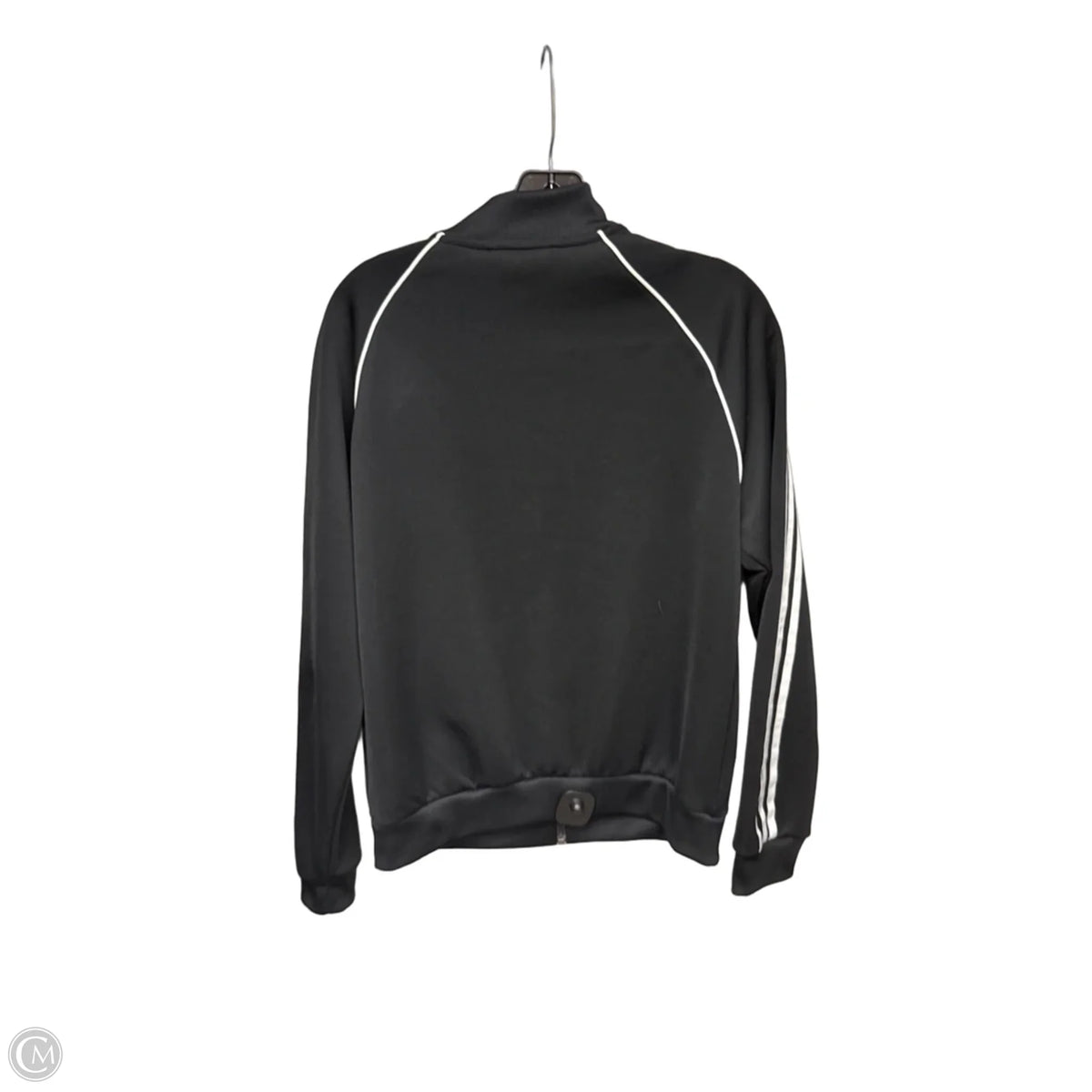 Athletic Sweatshirt Collar By Adidas In Black, Size: M