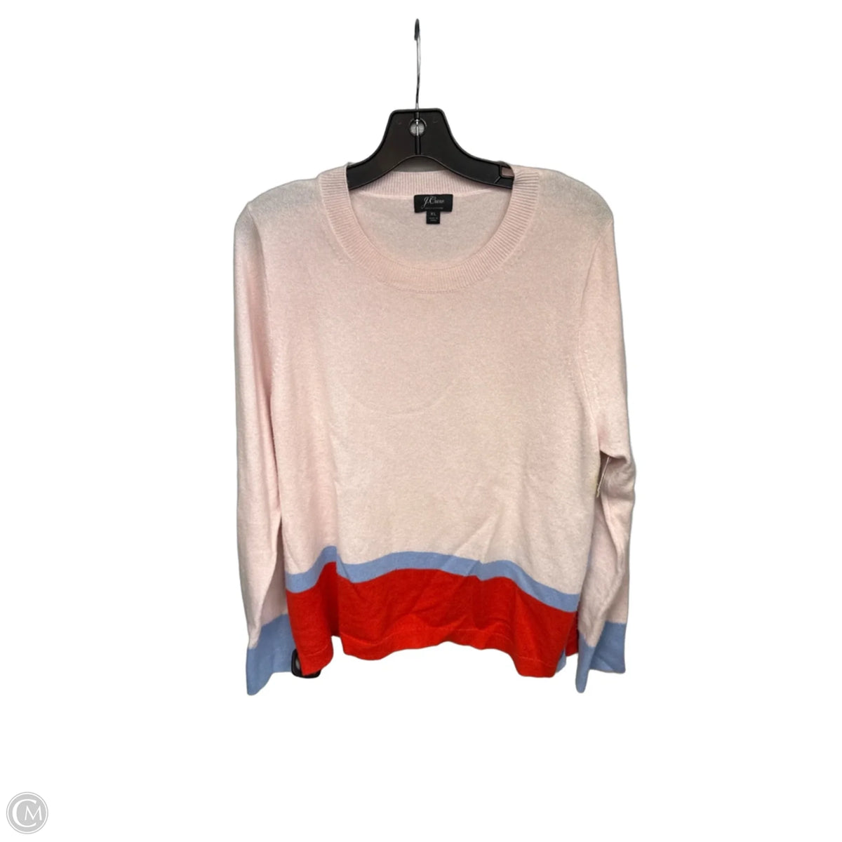 Sweater By J. Crew In Pink & Red, Size: Xl