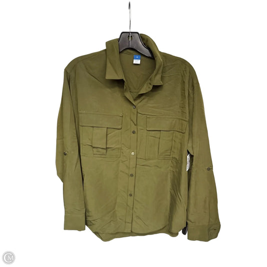 Top Long Sleeve By Old Navy In Green, Size: M