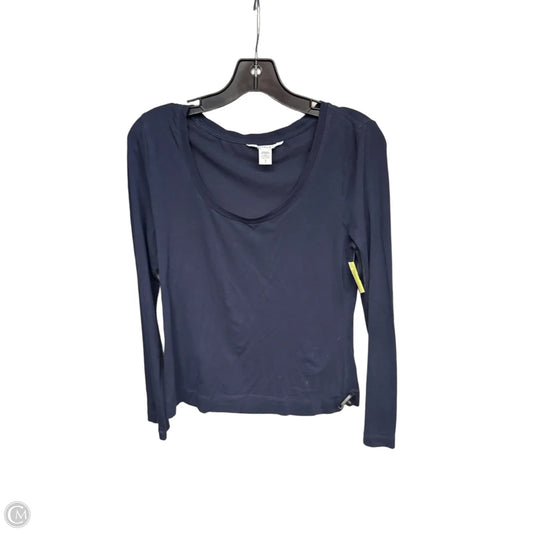 Top Long Sleeve Basic By Athleta In Navy, Size: S