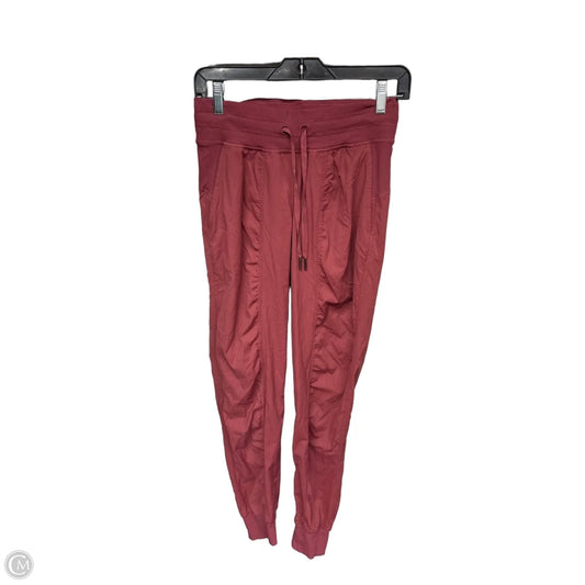 Athletic Pants By Lululemon In Red, Size: 4