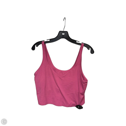 Athletic Tank Top By Lululemon In Pink, Size: 14