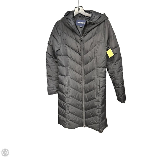 Coat Puffer & Quilted By Lands End In Black, Size: S