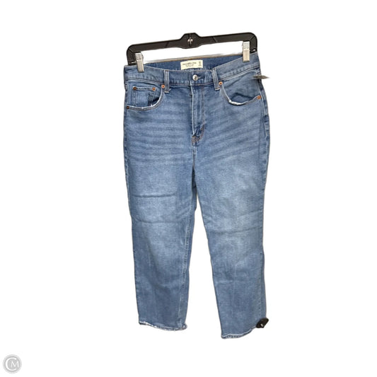 Jeans Straight By Abercrombie And Fitch In Blue Denim, Size: 8p