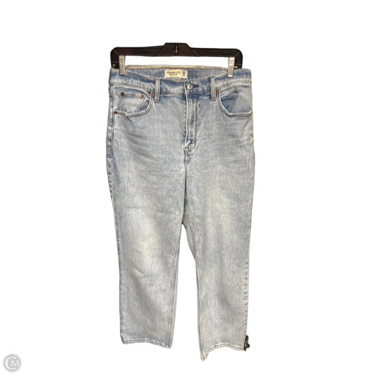 Jeans Straight By Abercrombie And Fitch In Blue Denim, Size: 8p