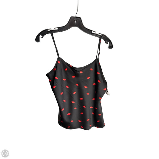 Top Sleeveless By A New Day In Black & Red, Size: S