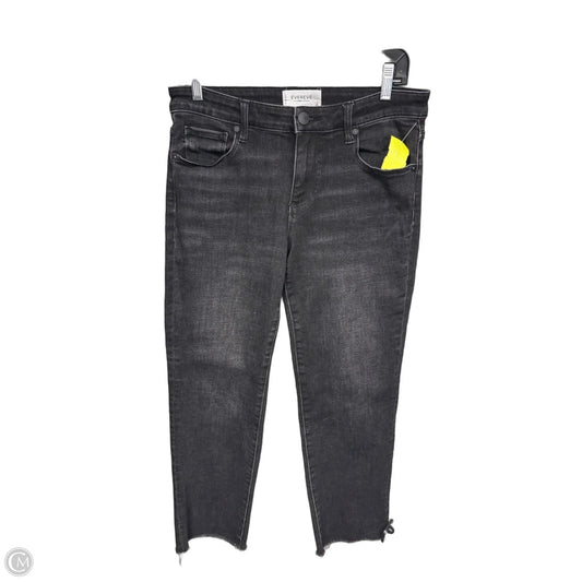 Jeans Straight By Evereve In Black, Size: 6