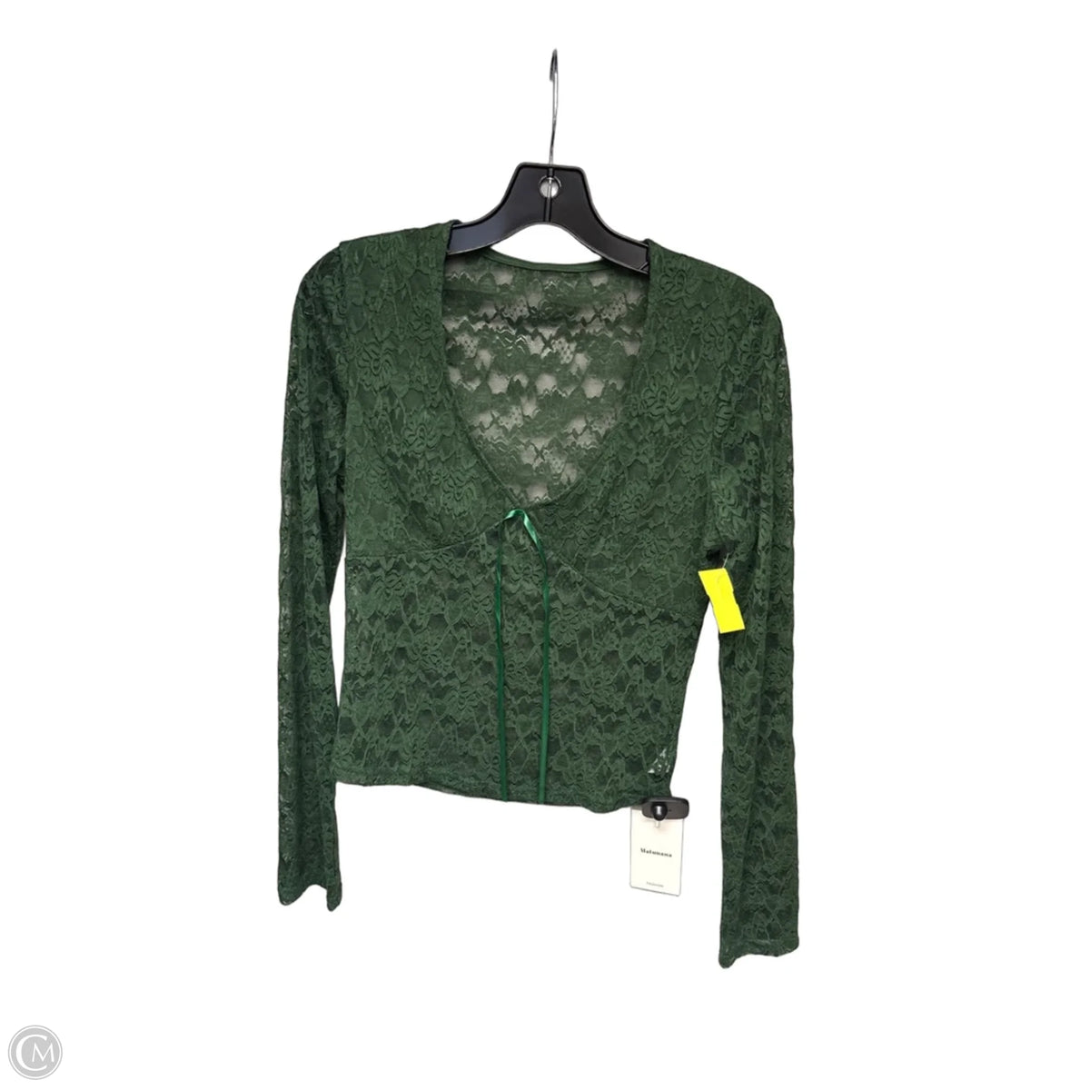 Top Long Sleeve By Clothes Mentor In Green, Size: M