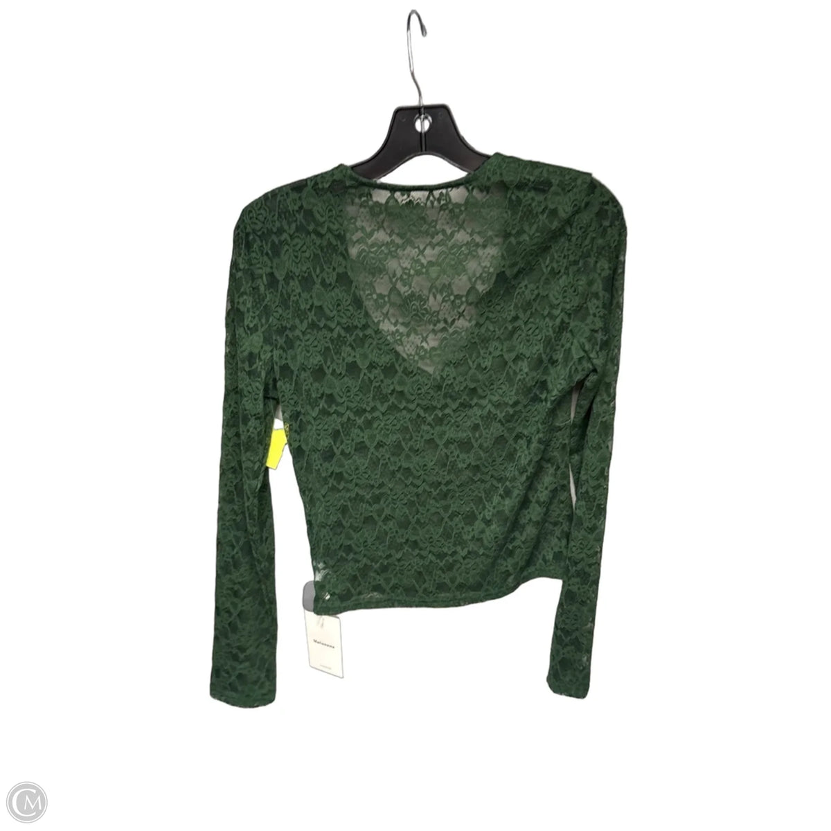 Top Long Sleeve By Clothes Mentor In Green, Size: M