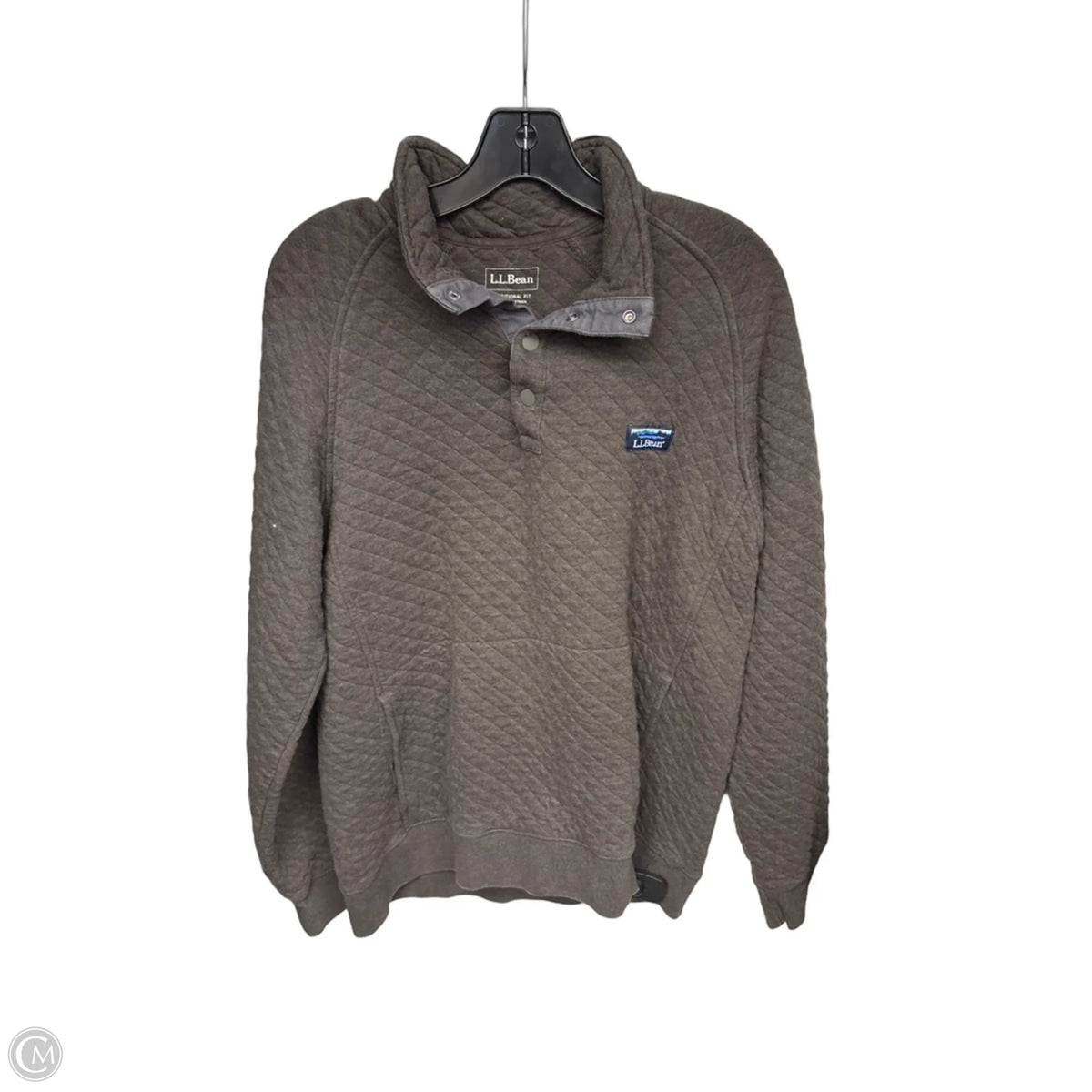 Sweatshirt Collar By L.l. Bean In Brown, Size: M