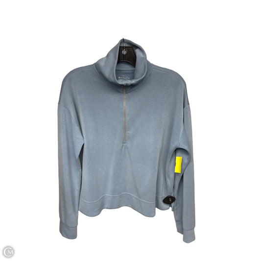 Athletic Top Long Sleeve Collar By Athleta In Blue, Size: M
