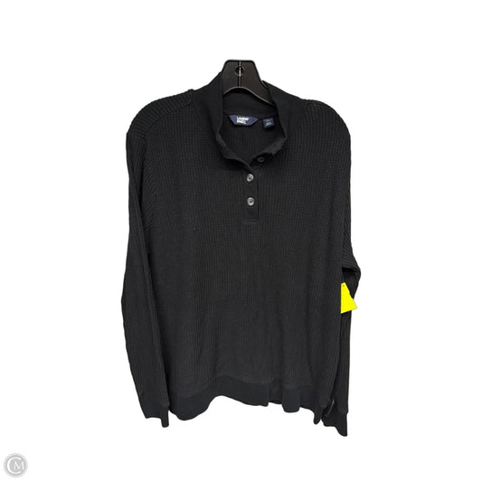Top Long Sleeve By Lands End In Black, Size: L