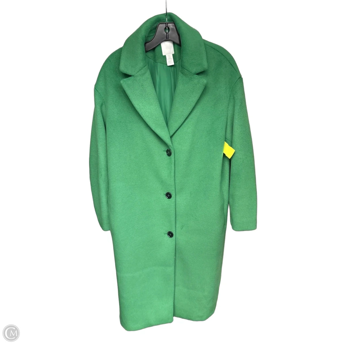 Coat Peacoat By H&m In Green, Size: M