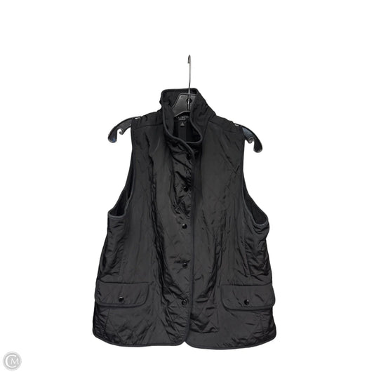 Vest Puffer & Quilted By Talbots In Black, Size: Xl