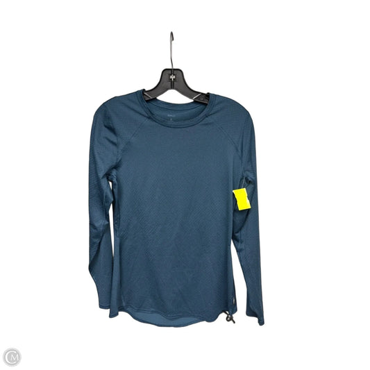 Athletic Top Long Sleeve Collar By Rei In Blue, Size: M